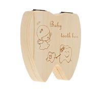 Abaodam Scatola Porta Dentini Da Latte Per Bambini Supporti Etichettati, Contenitore Ricordi Denti Da Latte e Chioma Fetali, Regalo Memoria Primo Sorriso e Primi Passi