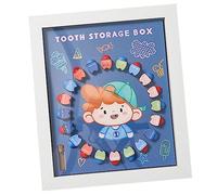 Abaodam Scatola Porta-dentini Per Neonati Contenitore Per Denti Da Latte - Scatola Porta-oggetti Decorativa Con Cornice Perfetto Per Bambini
