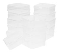 Abaodam Scatola Portaoggetti Coperchio Quadrata Trasparente 40 Pezzi