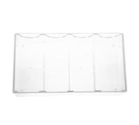 Abaodam Scatola Trasparente per Fiches da Poker a 4 Griglie in Plastica Resistente Porta Fiches da Poker Multifunzione per Uso Domestico Vassoio Portatile Custodia Protettiva per Gioco