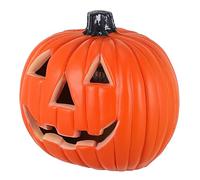 Abaodam Scava Il Jack-o-lantern Ha Portato La Zucca Di Halloween Zucca Finta Artificiale Jack-o-lantern Decorativo Zucche Luminose Artificiali Luce Della Luminoso Luce D'atmosfera Plastica