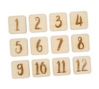 Abaodam Schede Per La Registrazione Della Crescita in Legno Per Neonati Segnali Del Mese Per La Scheda Del Miglio Del Bambino