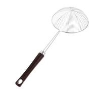 Abaodam Schiumarola da Cucina Design Piccolo e Sottile in Acciaio Inox con Manico in Legno per Scolapasta e Cottura, per Pentole Calde