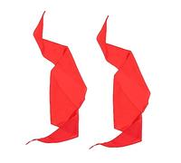 Abaodam Sciarpa A Triangolo 2 Pz Sciarpa Rossa Bandana Per Collo e Foulard Avvolgere La Testa Del Collo Sciarpa Cravatta Rossa Per La Testa Stoffa Bambino Asciugamano Per Triangolo