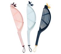 Abaodam Scolapiatti la Pulizia del Riso per Lavaggio e Scolatura del Riso Set 3 Pezzi in Pp Design Ergonomico, Filtro Forato Colore Casuale la Cucina