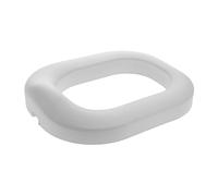 Abaodam Sedile Wc Imbottito in PU Coprisedile Rimovibile per Wc Standard e Allungati Facile da Pulire Supporto per Anziani e Ragazzo Ragazza Sedile Rialzato Copriwater Grigio