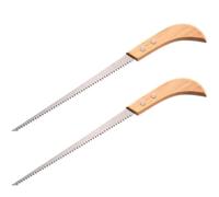 Abaodam Segaccio da Potatura Manuale 2 Pezzi Manico in Legno Antiscivolo, Piccolo per Legno e Alberi, Utensile Compatto da Giardinaggio e Attrezzo da Campeggio per Escursionismo e