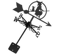Abaodam Segnavento da Tetto in Metallo Design di Strega e Gatto Decorazione da Giardino per Halloween Indicatore Meteorologico Resistente alle Intemperie