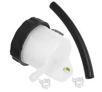 Abaodam Serbatoio Liquido Freni Moto Grande Capacità per Moto da Corsa Serbatoio Olio Freno Anteriore in Plastica e Gomma Resistente e Profilo Basso per Motociclette di Grossa Cilindrata