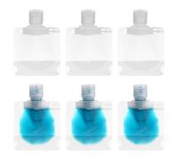 Abaodam Set 1 Borsa per Cosmetici da Viaggio in Pet 17 Pezzi, Facile da Riempire e Aprire, per Lozioni e Balsami, Borsa Portatile per Liquidi