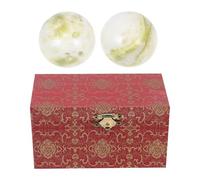 Abaodam Set 1 Palla Massaggio in Jade Lantian per Esercizi Mani, Sollievo e Relax, come Regalo per Anziani e Nonne, Palline per Ginnastica Domestica