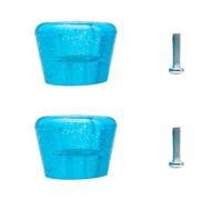 Abaodam Set 1 Pezzo Tappetino Freno Professionale Trasparente Blu per Pattini a Rotelle Pastiglia Freno Robusta e Stabile Viti Accessori per Pattinaggio a Rotelle e Inline Facile