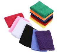 Abaodam Set 12 Pezzi Fasce da Polso Assorbenti in Asciugamano Multicolore, Protezioni per Polsi Sportive Elastiche e Flessibili per Ciclismo, Basket e Allenamento Fitness all’Aperto