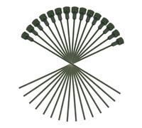 Abaodam Set 15Pz Steli Floreali Multiuso per Composizioni Artificiali DIY per Giardinaggio in PVC Trasparente Flessibile Resistente per Decorazioni Creative