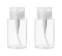 Abaodam Set 2 Bottiglie da Viaggio 100ml Dispenser Riutilizzabili in Petg Design Antigoccia per Acqua Struccante e Solvente per Unghie, per Viaggi e Trasferte