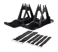 Abaodam Set 2 Pezzi Cinghie per Bici da Sci senza Pedali 13-15 Pollici Supporti per Snowboard in Plastica Resistente al Freddo Accessori per Trasformare Bici in Slitta per Attività