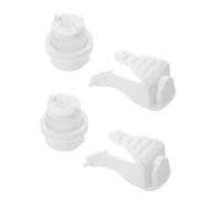 Abaodam Set 2 Pezzi Pompe e Astine di Ricambio per Dispenser di Dentifricio Automatico da Parete, Parti Spremi-dentifricio con Erogazione Precisa e Installazione Semplice per Uso