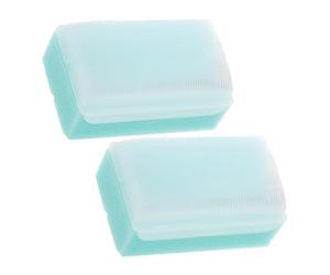 Abaodam Set 2 Pezzi Spazzole Sensoriali per Ragazzo Ragazza Spugna Morbida e Materiale Pp Verde, per Massaggio Delicato e Allenamento Sensoriale nel Bagnetto