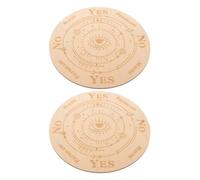 Abaodam Set 2 Pezzi Tavole di Divinazione in Legno Motivo Geometrico ed Occhio Malocchio, Accessori Eleganti per Arredamento Casa e Strumenti per Pratiche Esoteriche
