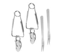 Abaodam Set 2 Pinze per Lumache in Acciaio Inossidabile Forchette, Design Versatile e Facile da Pulire, per Cucina e Uso Domestico