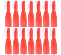 Abaodam Set 20 Pezzi Spazzolino da Dito Mini in Plastico per Prigioni e Strutture Sicure, Spazzolino da Denti Compatto Impugnatura Antiscivolo per Controllo e Sicurezza