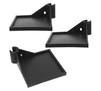 Abaodam Set 3 Mensole Angolari per Tenda da Coltivazione in Plastica Nera, Resistenti alle Intemperie, Supporto Versatile per Telecamere e Dispositivi Piccoli, per Uso Interno e Campeggio