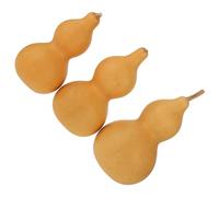 Abaodam Set 3 Pezzi Ornamenti in Zucca Naturale a Forma di Zucca per Decorazioni Casa e Feste Khaki per Amanti della Cultura Cinese