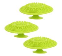 Abaodam Set 3 Tappetini e Tazze in Silicone per Pulizia Pennelli Trucco, Tampone Detergente Ventosa Antiscivolo per Uso Estetico e Domestico, Accessori Make Up Professionali