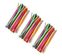 Abaodam Set 300 Pezzi Steli di Ciniglia Colorati per Lavoretti Fai da Te, Bastoncini Intrecciati Flessibili in Peluche e Ferro, Materiali Artigianali Educativi per Creatività e Manualità