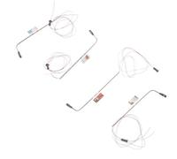 Abaodam Set 4 Mini Lampioni da Casa delle Bambole LED in Plastica e Acciaio Inossidabile Modelli di Lampioni in Miniatura per Decorazioni Paesaggio Micro Scena e Giocattoli per Luci