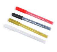 Abaodam Set 4 Penne per Nail Art in Pp, Pratiche Impugnatura Confortevole, per Uso DIY e Decorazioni Unghie a Casa