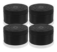 Abaodam Set 4 Pezzi Copripiedini per Sedie in Plastico Nero Antiscivolo Versatile Funzione di Aumento Altezza per Protezione Gambe Mobili in Casa