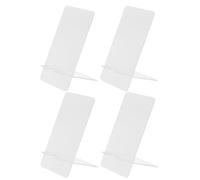 Abaodam Set 4 Pezzi Lavagnetta Acrilica Trasparente per Scrivania Porta Telefono, Facile da Scrivere e Cancellare, per Casa e Café, Design Semplice e Creativo