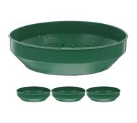 Abaodam Set 4 Pezzi Vassoi per Spugna Floreale in Plastica Verde, Supporto Sicuro per Fiori, Soluzione Salvaspazio per Matrimoni e Decorazioni Domestiche