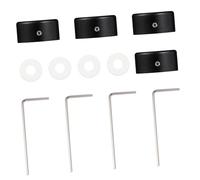 Abaodam Set 4 Protezioni in Lega di Alluminio per Pedale Effetto Chitarra con Cuscinetto in Silicone, Topper per Interruttore a Pedale Resistente e Facile da Usare, Accessori per Pedalboard Effetti