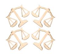 Abaodam Set 4 Spille da Bavero in Metallo a Forma di Bilancia della Giustizia Accessori per Abiti da Uomo e Sposa Spilla da Camicia Colletto Decorazione Elegante per Avvocati e