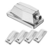 Abaodam Set 5 Pezzi Accessori Batteria Acustica Alette per Rullante in Metallo Argento, Ricambi per Jazz Drum Funzione di Sostituzione e Supporto Snare Drum