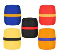 Abaodam Set 5 Pezzi Coperture Spugna Antivento per Microfono Protezioni Spesse Colorate per Microfoni Standard Accessori per Ktv Conferenze e Spettacoli Sia Interni che Esterni