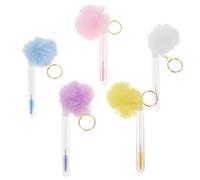 Abaodam Set 5 Pezzi Pennelli Mascara per Ciglia in Plastico Applicazione Efficiente e Delicata, Accessori Trucco Portatili per Estensioni Ciglia