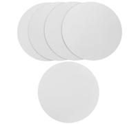 Abaodam Set 5 Pezzi Tappetini per Mouse Sublimazione 20cm Diametro, Superficie Stampabile, Base in Gomma Antiscivolo, per Computer e Ufficio, Personalizzabili Stampa a Trasferimento