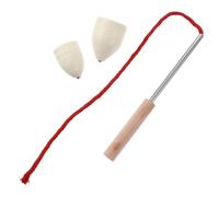 Abaodam Set 5 Trottole di Legno da Montare con Spago, Giocattoli di Intelligenza per Giochi All’aperto, Sviluppo Coordinazione e Creatività Infantile