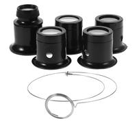 Abaodam Set 6 Lenti D’ingrandimento Oculare 3x-20x con Clip per Orologiai, Piccolo Strumento Portatile per Riparazione Orologi e Gioielli, Design Leggero e Ergonomico per Uso Professionale