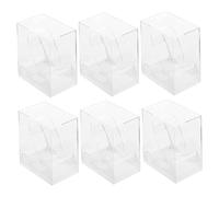 Abaodam Set 6 Pezzi Scatola Porta Orologi Quadrata in Plastico Pratica e Resistente Contenitore Anti-graffio per Custodia Orologi per Organizzare e Trasportare