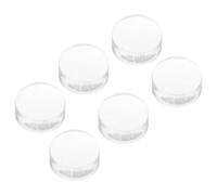 Abaodam Set 6 Pezzi Teste di Silicone per Timbro Unghie per Manicure Fai da Te, Pratiche e Resistenti, Accessori per Nail Art e Stampa Unghie