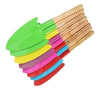 Abaodam Set 8 Pezzi Giocattoli da Spiaggia Paletta in Ferro per Bambini, Pale da Giardinaggio Mini per Esterni, Strumenti Manuali per Sabbia e Neve, Gioco Educativo per Colore Casuale