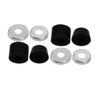 Abaodam Set Boccole Ammortizzatori Skateboard in Pu Nero, Kit Aggiornamento Rondelle per Truck, Ammortizzatore Antivibrazioni per Longboard e Cruiser, per Street e Parchi Urbani