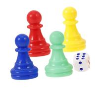 Abaodam Set Da 10 Pezzi Di Pedine in Plastica Colorata Per Giochi Da Tavolo, Dadi Colorati Con Angoli Arrotondati, Accessori Per Gioco Del Ludo, e Giochi Di Società Per Famiglia e Feste