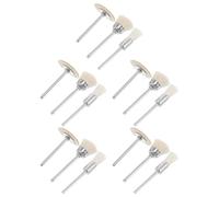 Abaodam Set da 15 Spazzole in Lana per Lucidatura e Pulizia, Accessori per Trapano Elettrico, Kit di Ruote Lucidanti per Gioielli, Sculture in Legno e Pietre Preziose