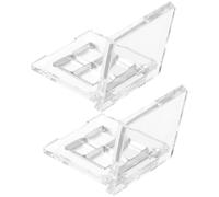 Abaodam Set da 2 Palette Vuote per Ombretti in Acrilico e Alluminio Leggere e Facili da Trasportare, per Trucco Occhi Fai da Te e Personalizzato