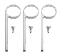 Abaodam Set da 3 Anelli Scorrevoli in Metallo per Tromba B♭ con Maniglia a Valvola Accessori per Strumenti Musicali Base Rinforzata Impugnatura Comoda per Esecuzione Prolungata